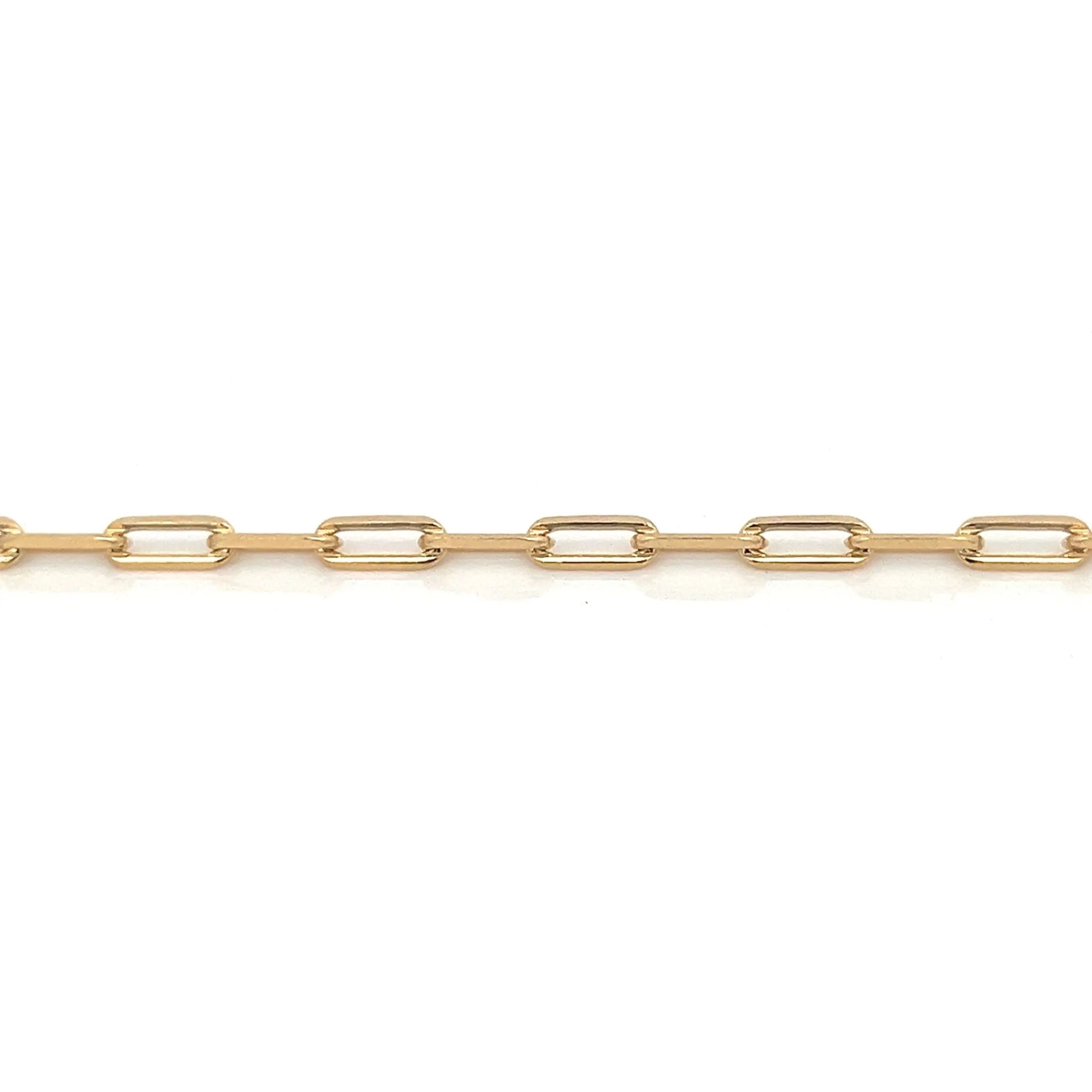 14K-gold-filled paperclip chain bracelet