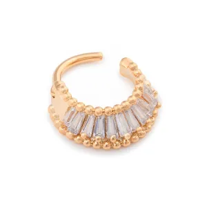 16g PVD Gold Anastasia’s Tiara Septum Clicker