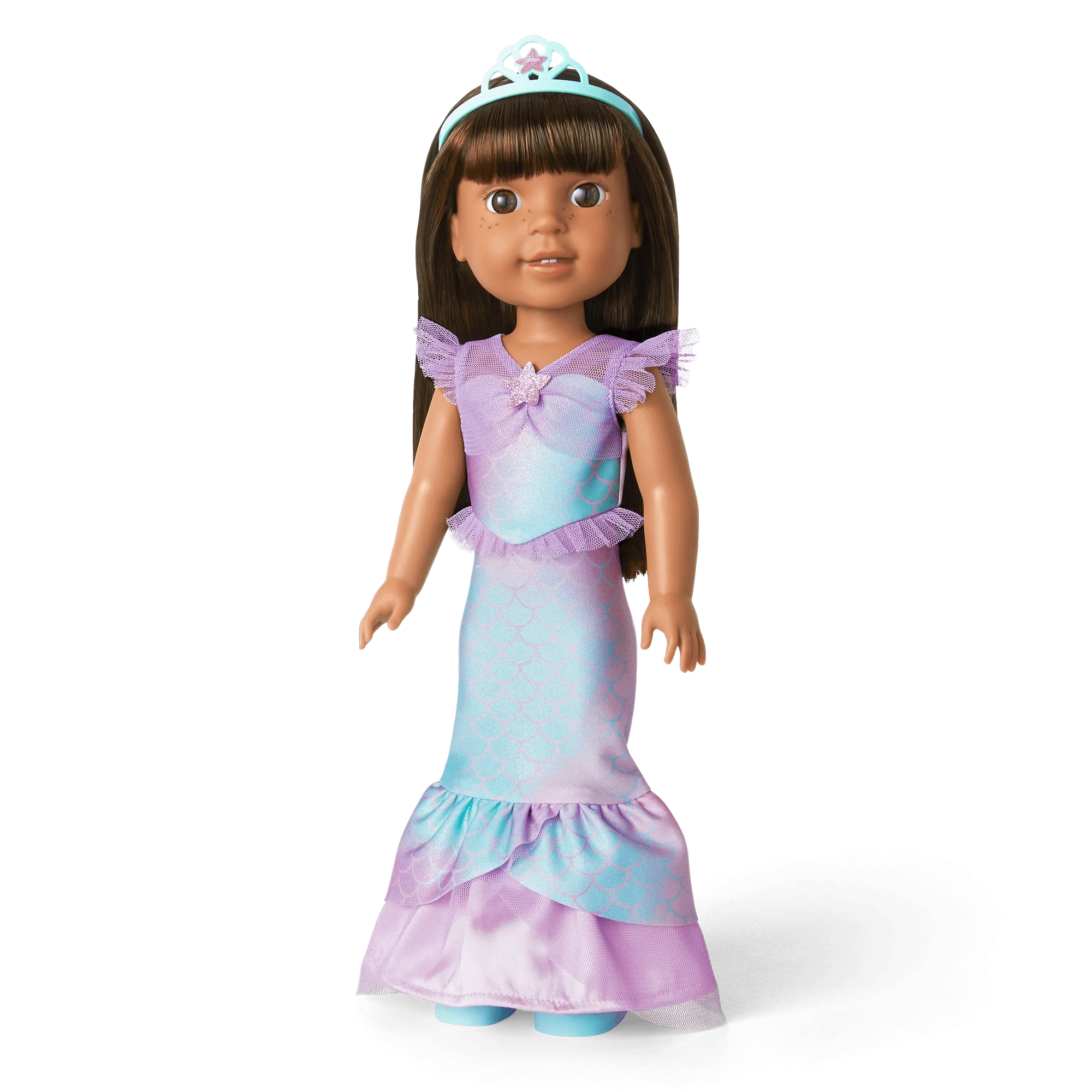 2-in-1 Sparkly Mermaid Outfit for WellieWishers™ Dolls