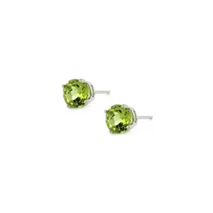 6MM Peridot Stud Earrings