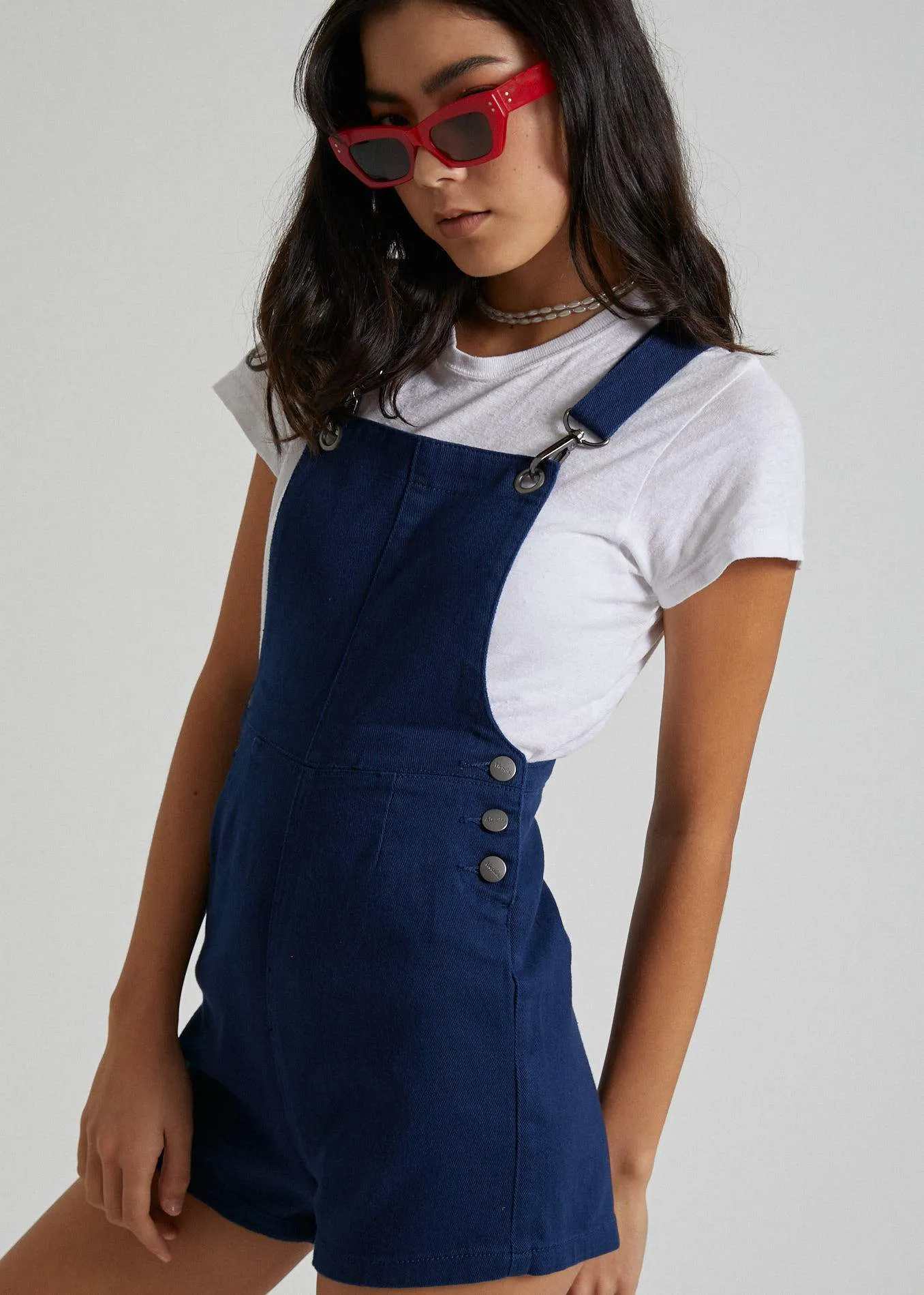 Afends Womens Dylan - Twill Denim Overalls