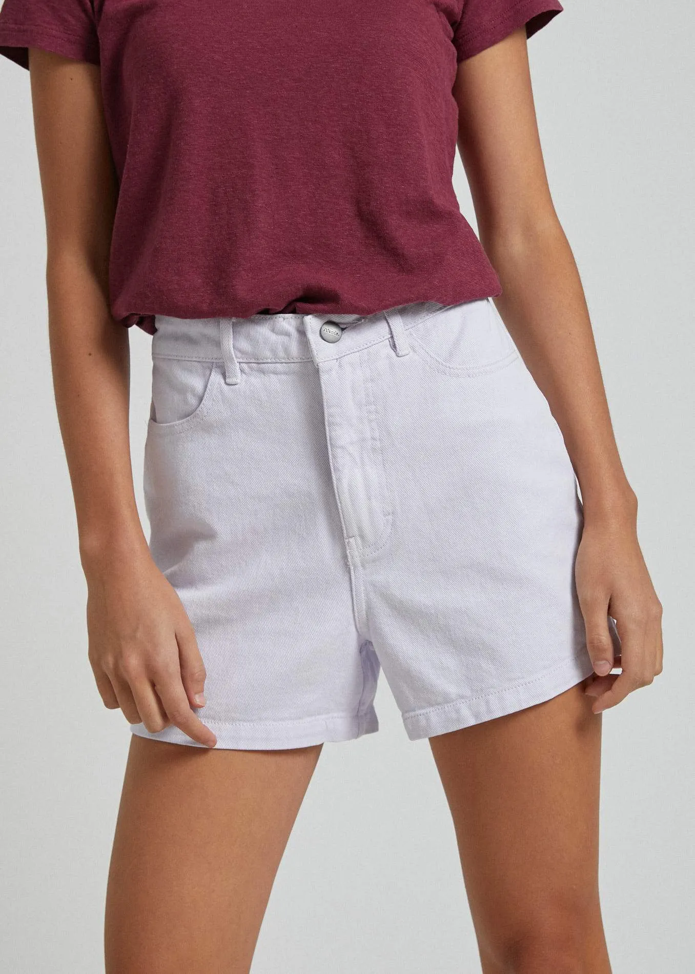 Afends Womens Seventy Threes - Twill Short - Lilac