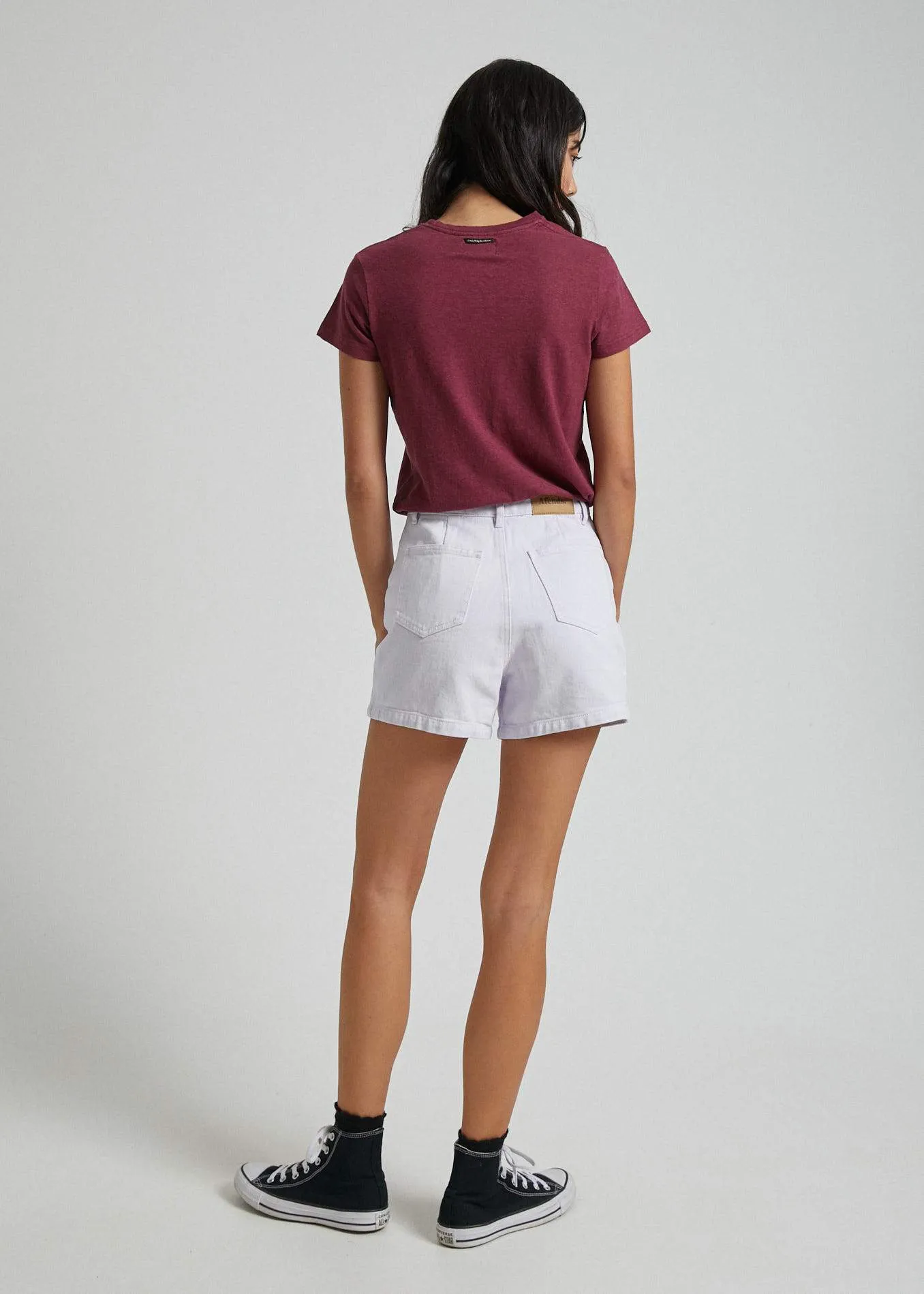 Afends Womens Seventy Threes - Twill Short - Lilac