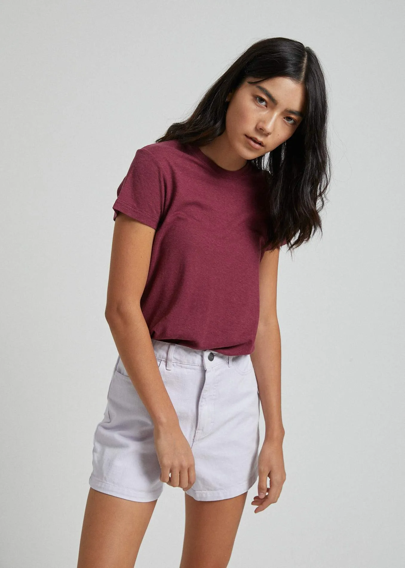 Afends Womens Seventy Threes - Twill Short - Lilac