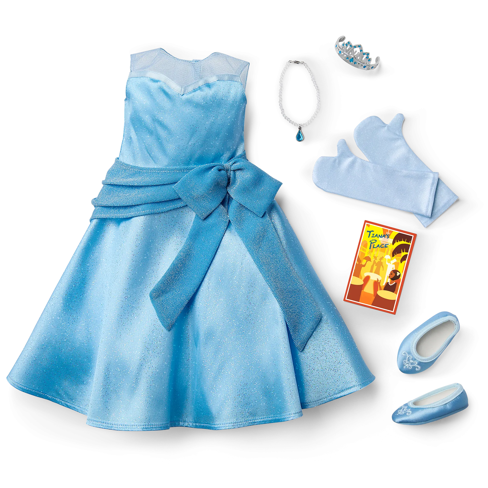 American Girl® Disney Princess Tiana Evening Star Dress & Accessories for 18-inch Dolls