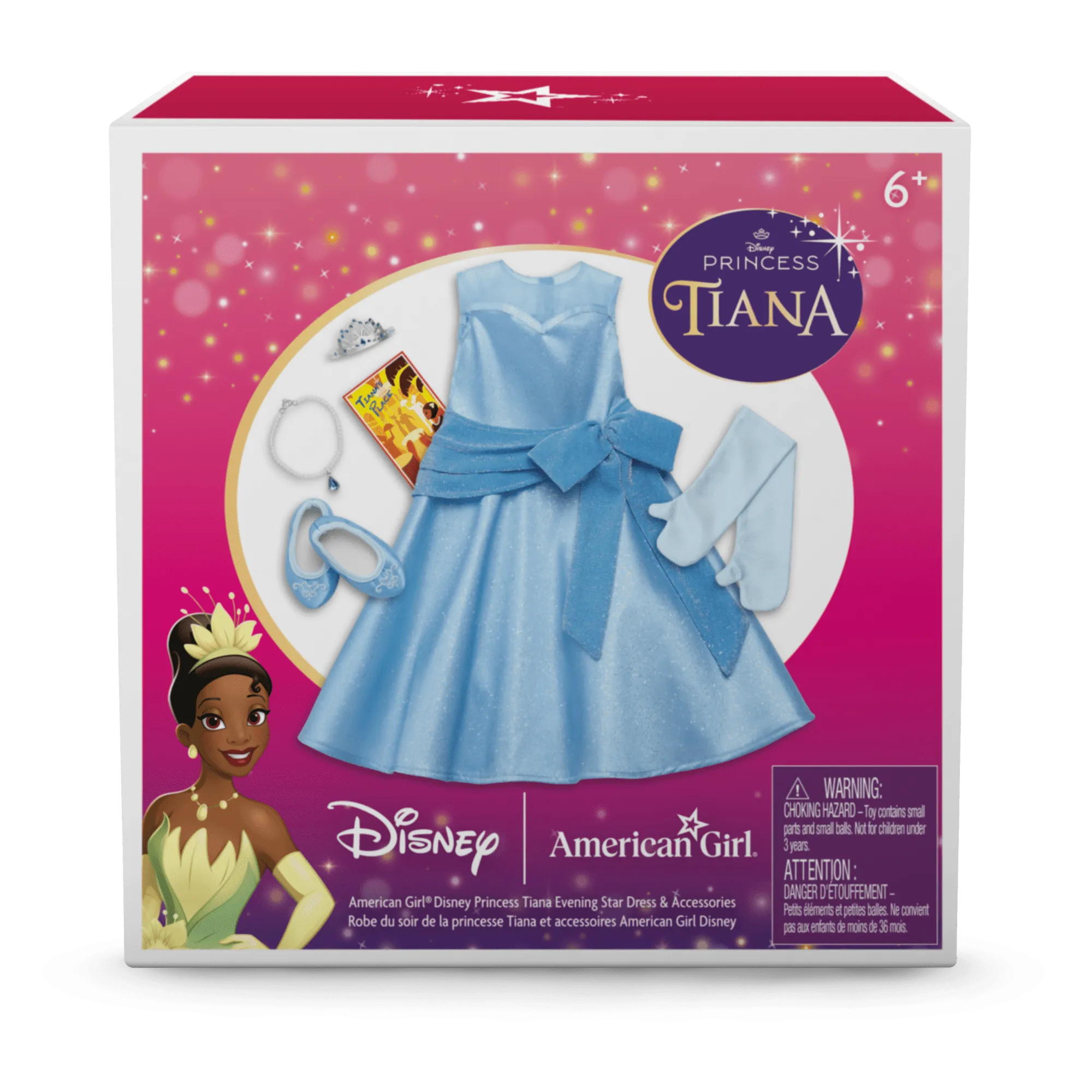 American Girl® Disney Princess Tiana Evening Star Dress & Accessories for 18-inch Dolls