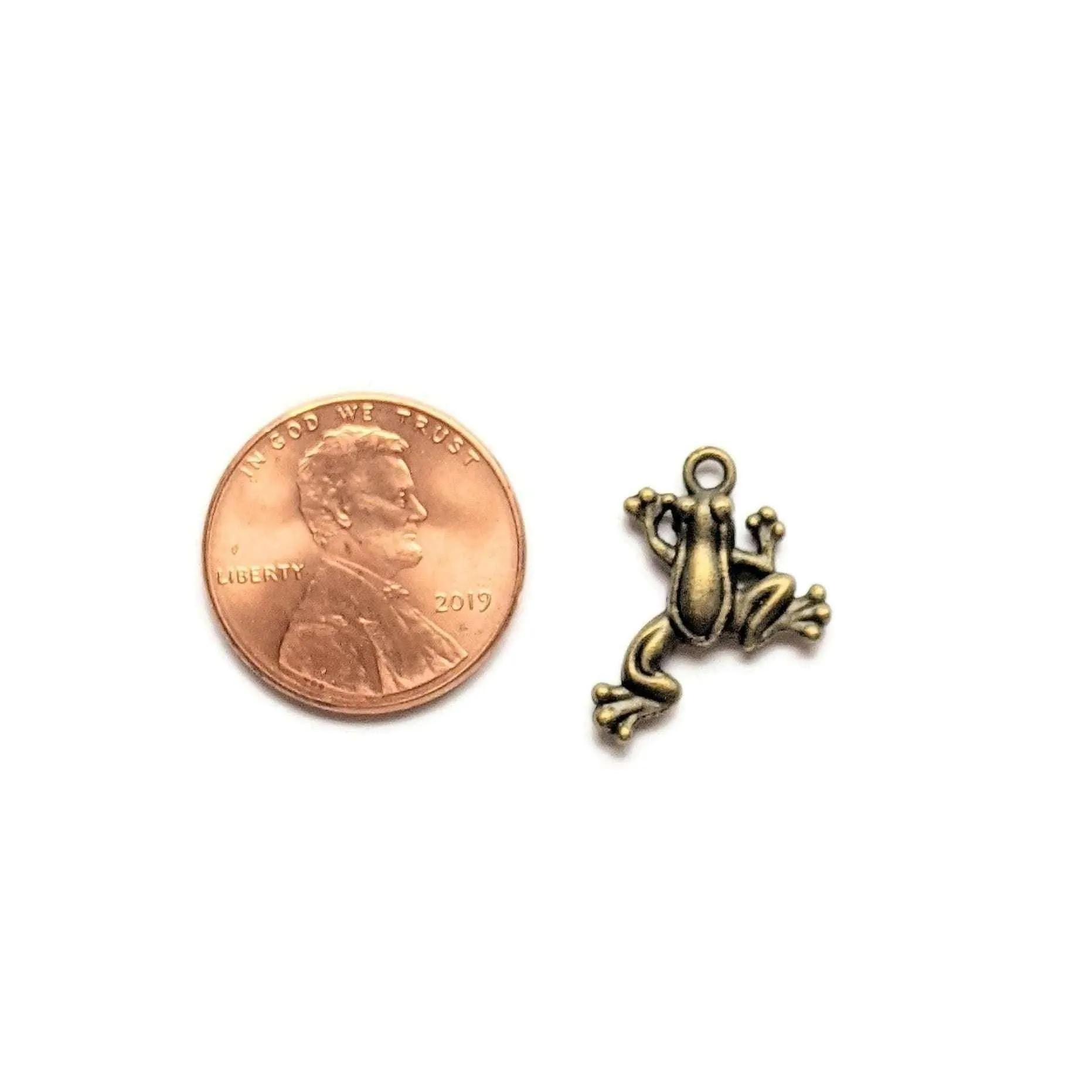 Antique Bronze Frog/Toad Charm