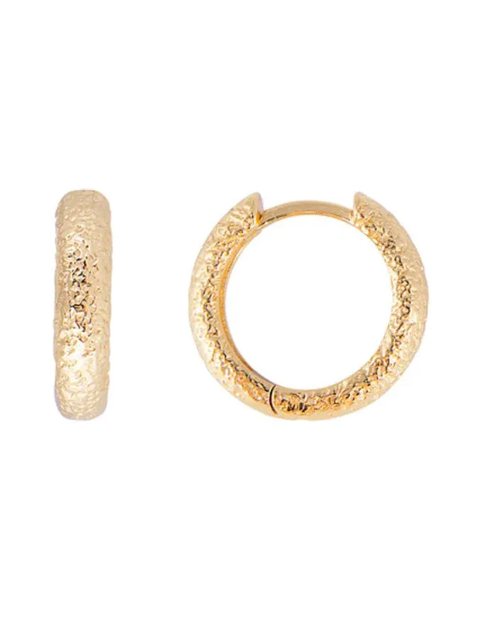 Antique Gold Midi Hoops