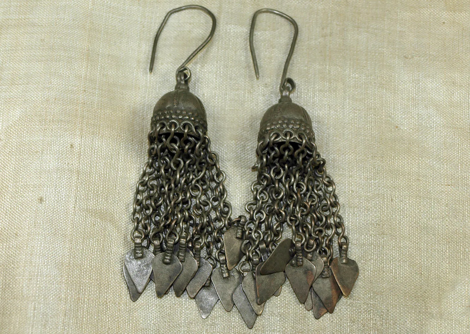 Antique Silver Earrings from Afghanistan