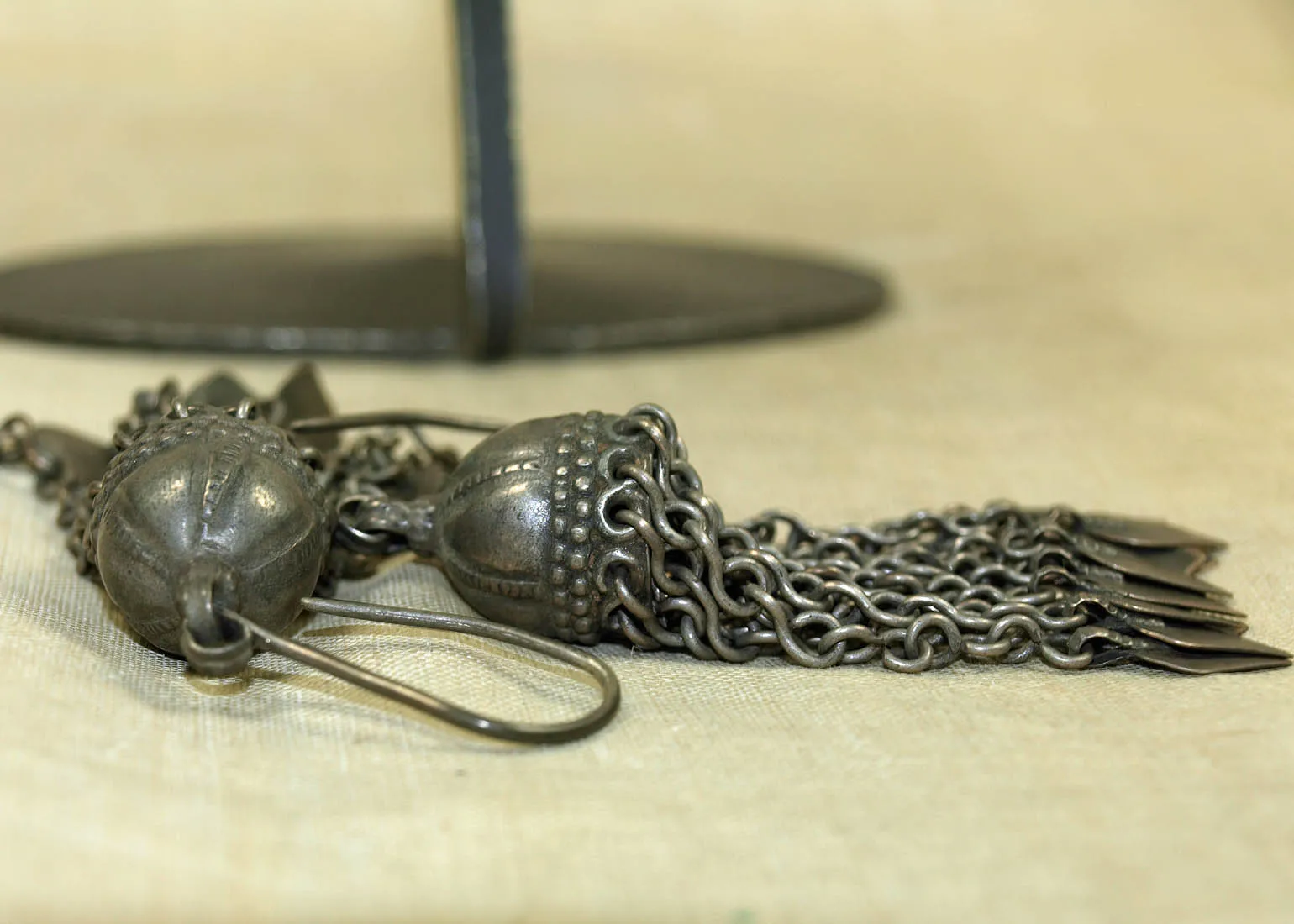 Antique Silver Earrings from Afghanistan