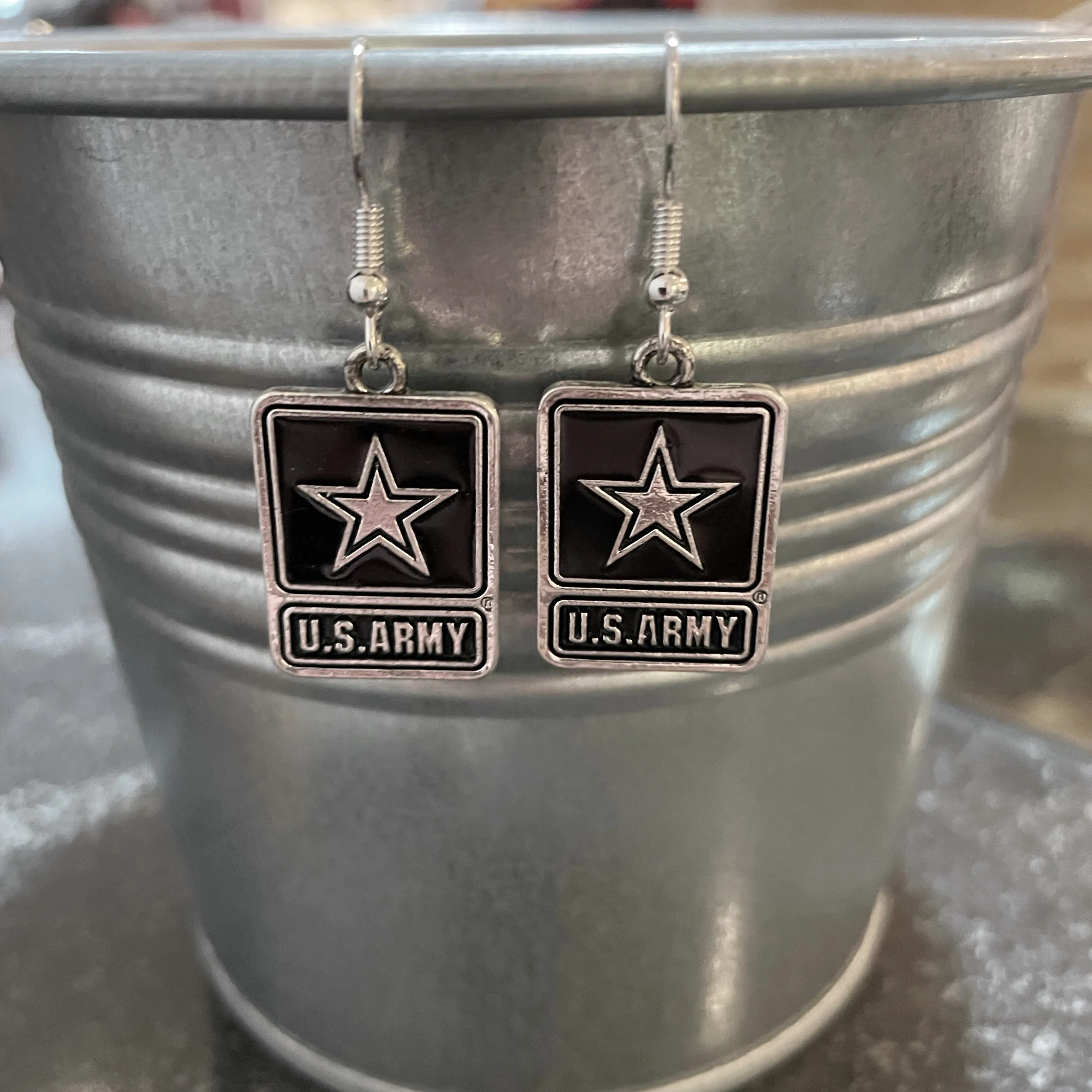 Army Logo Earrings