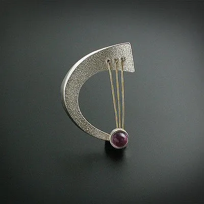 Artistic design silver pin