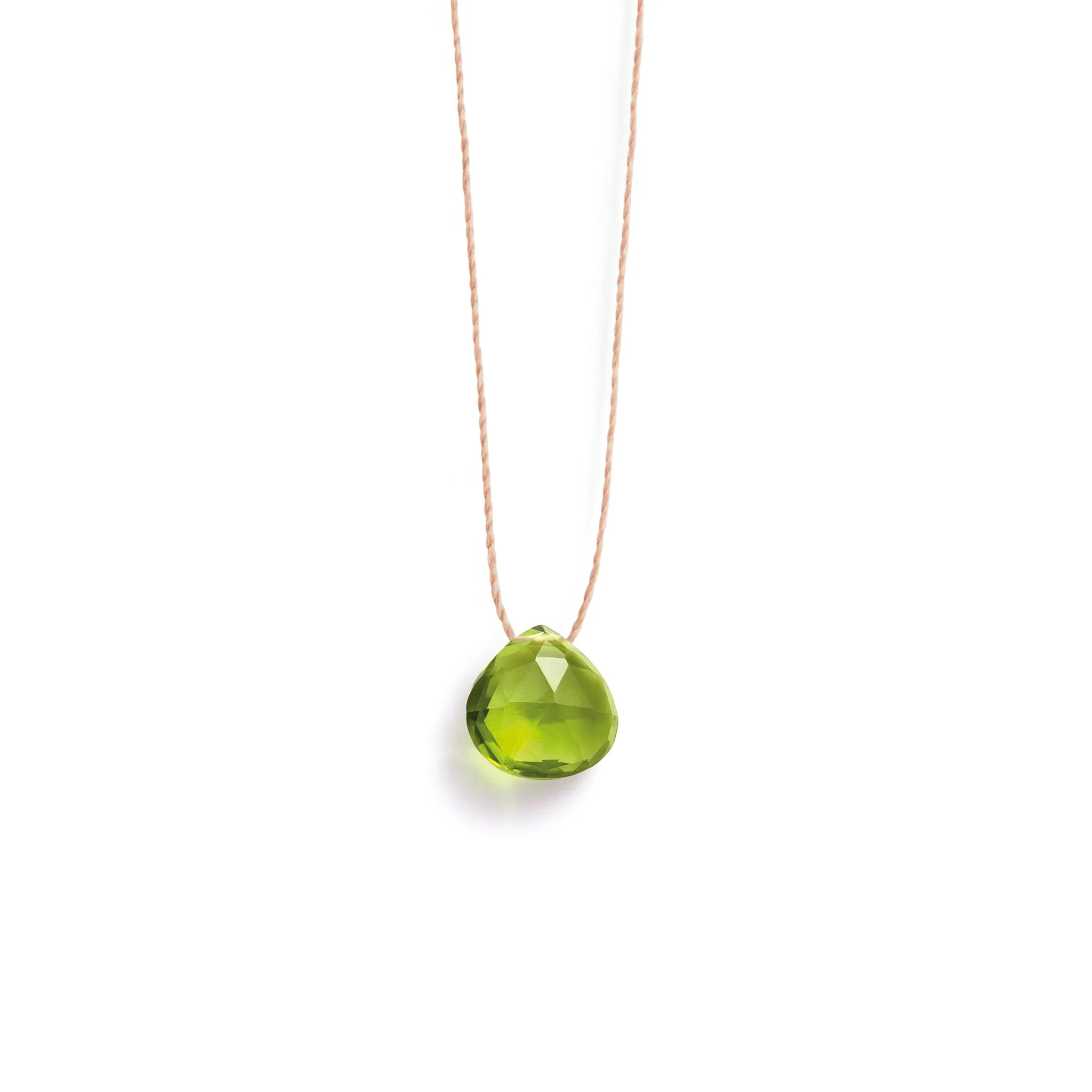 August Peridot Birthstone Necklace