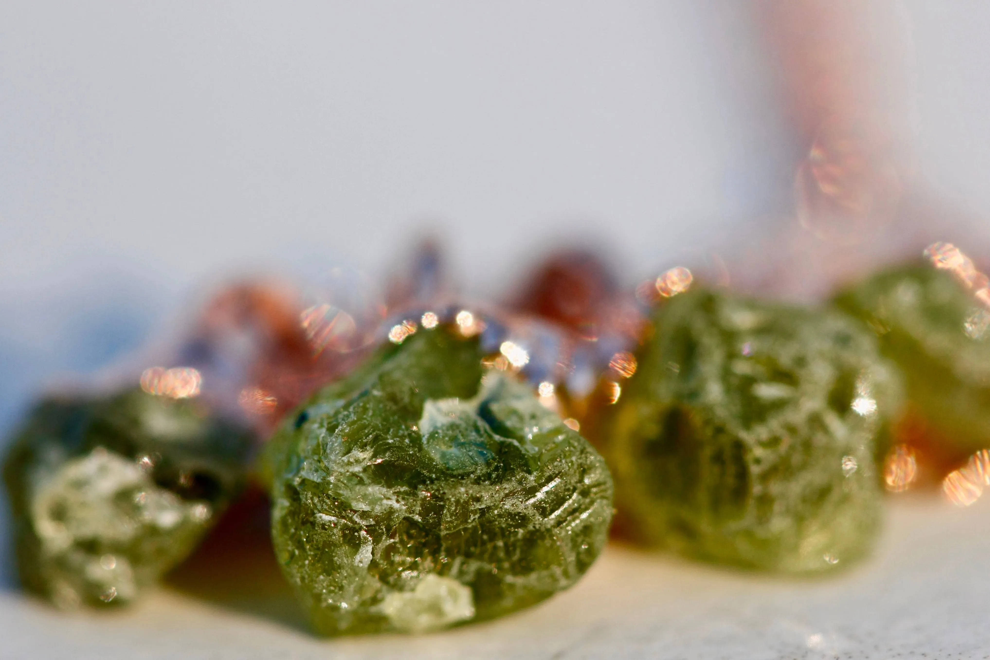 August Raindrops Necklace · Peridot