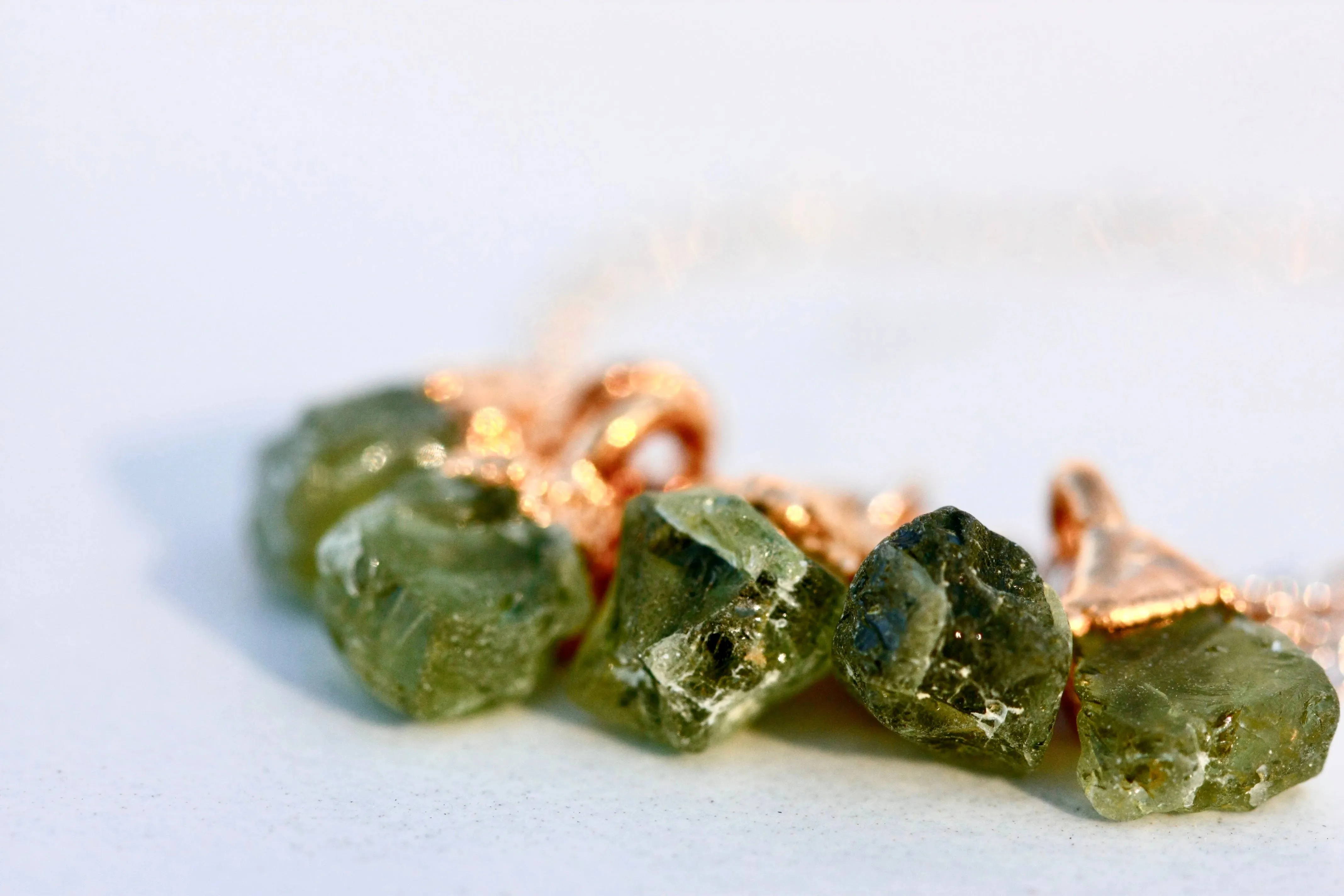 August Raindrops Necklace · Peridot