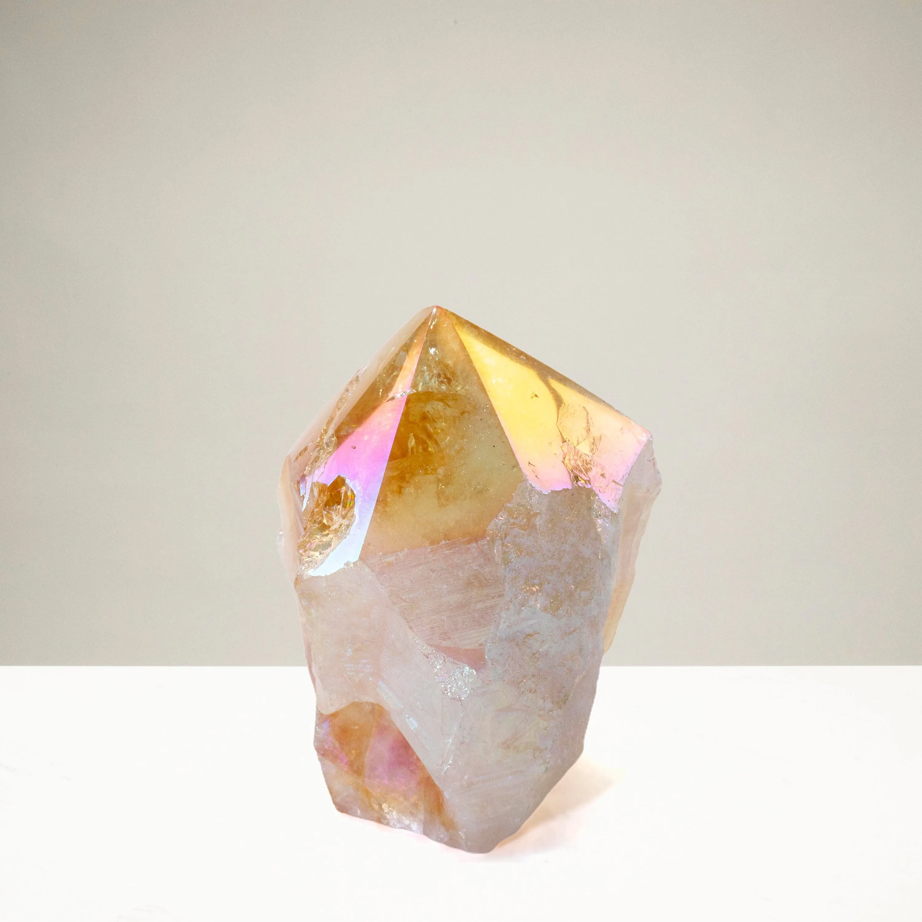 Aura Borealis Citrine Point - 180 g