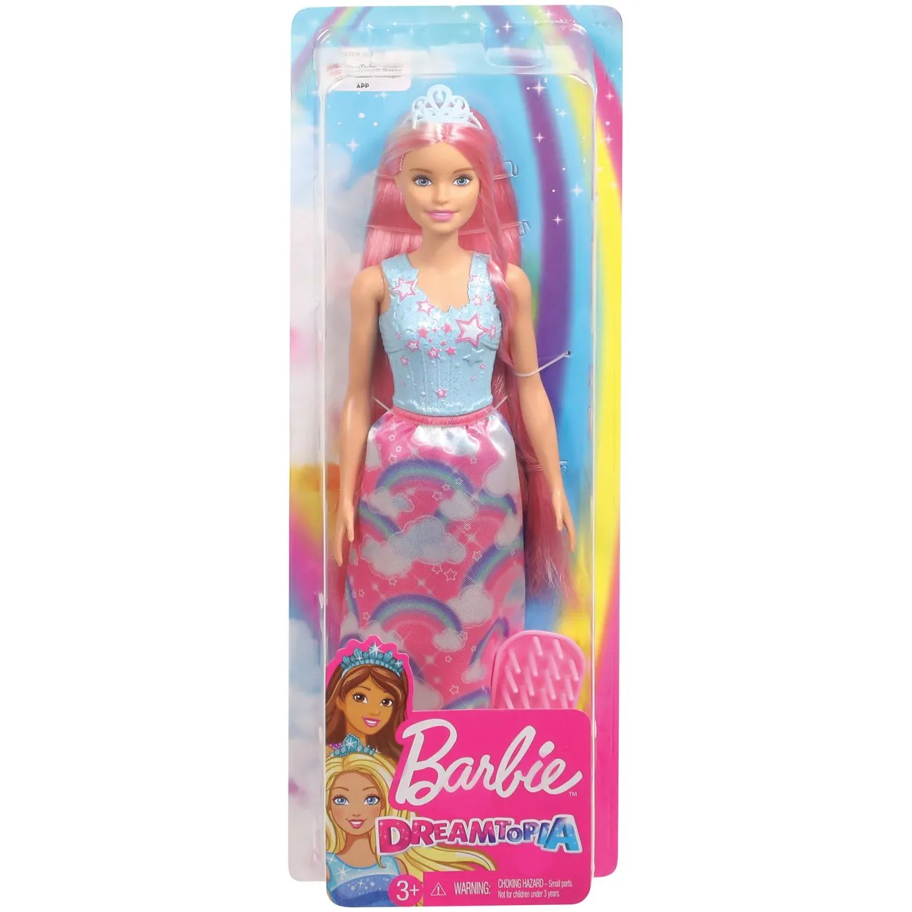 Barbie Dreamtopia Hairplay Doll With Pink Hair