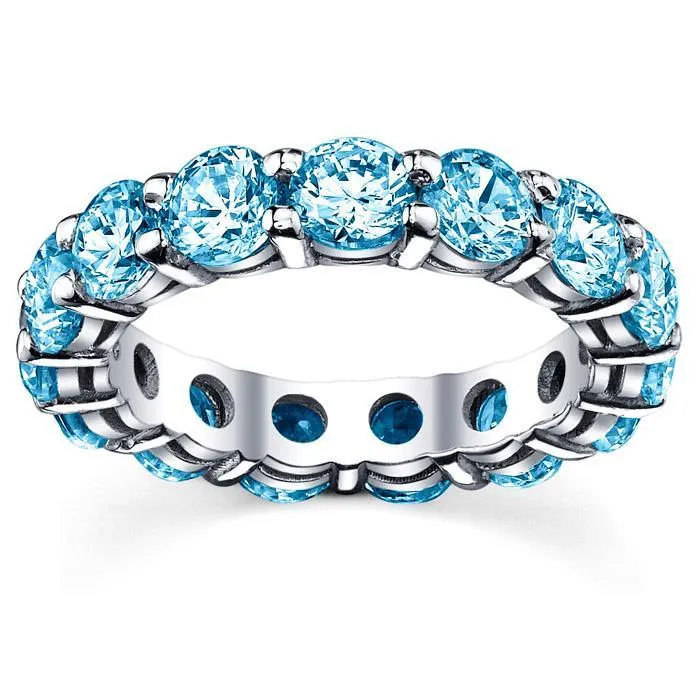 Blue Topaz Anniversary Band