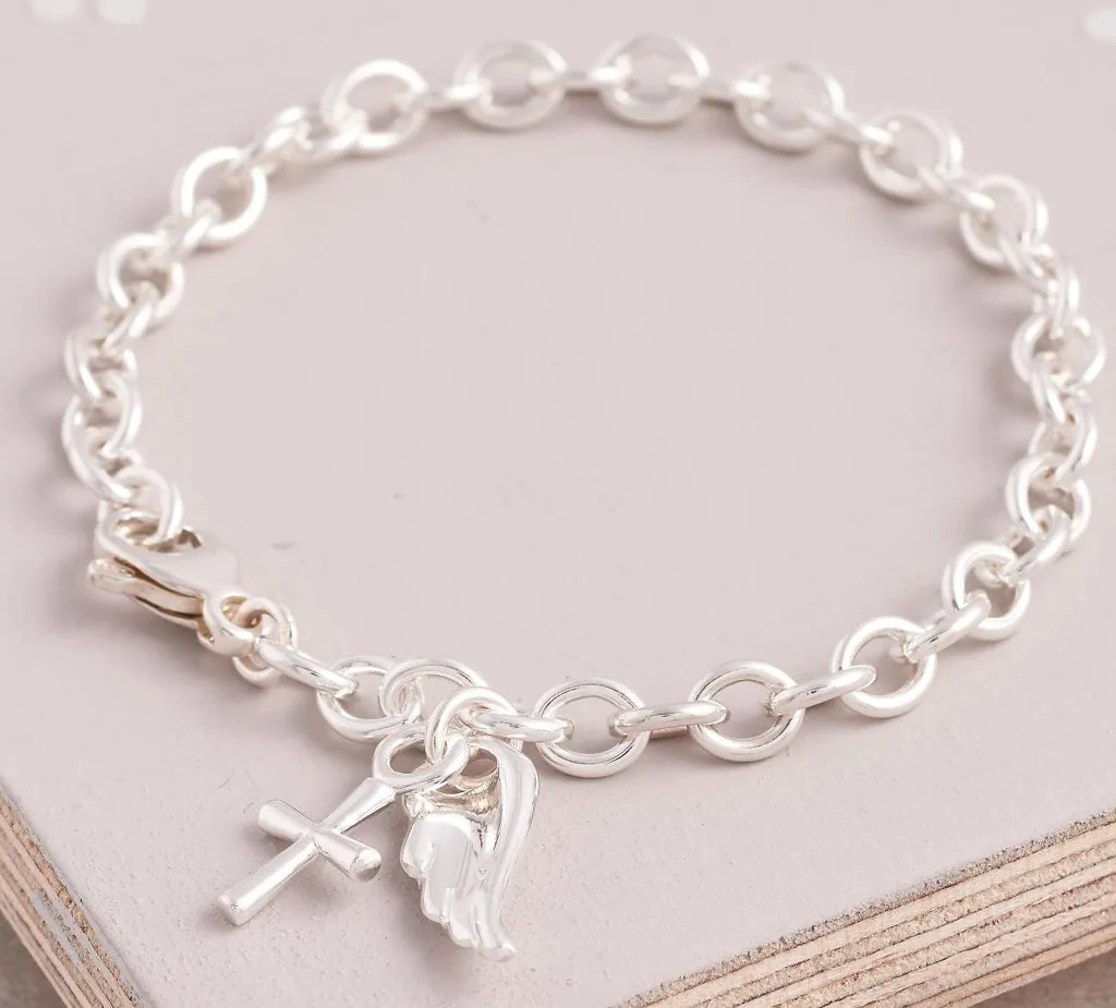 Christening Silver Charm Bracelet