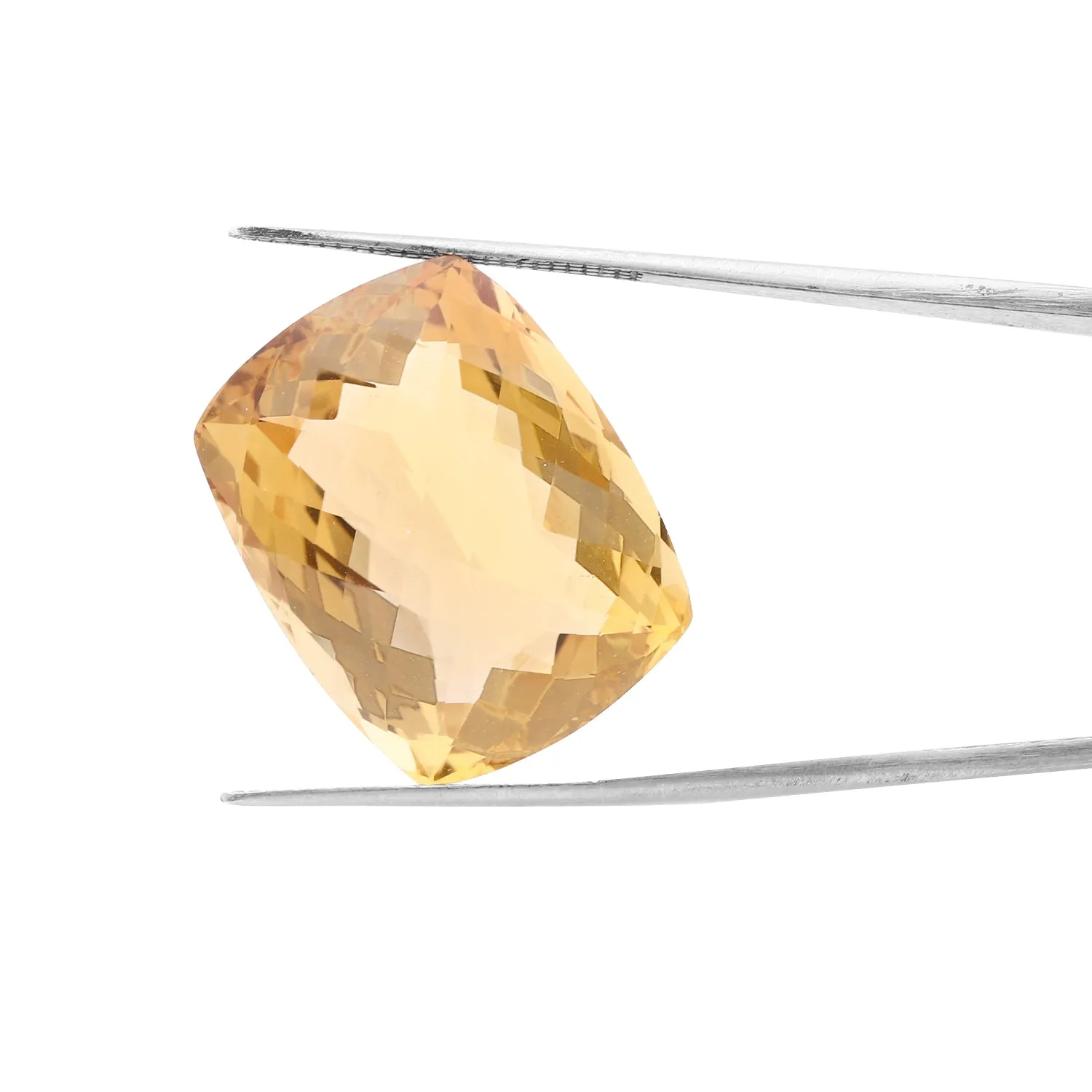 Citrine 23X18 MM Checker Cut Cushion 31.25Cts.