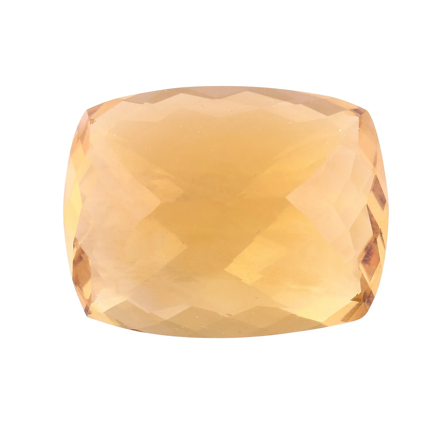 Citrine 23X18 MM Checker Cut Cushion 31.25Cts.