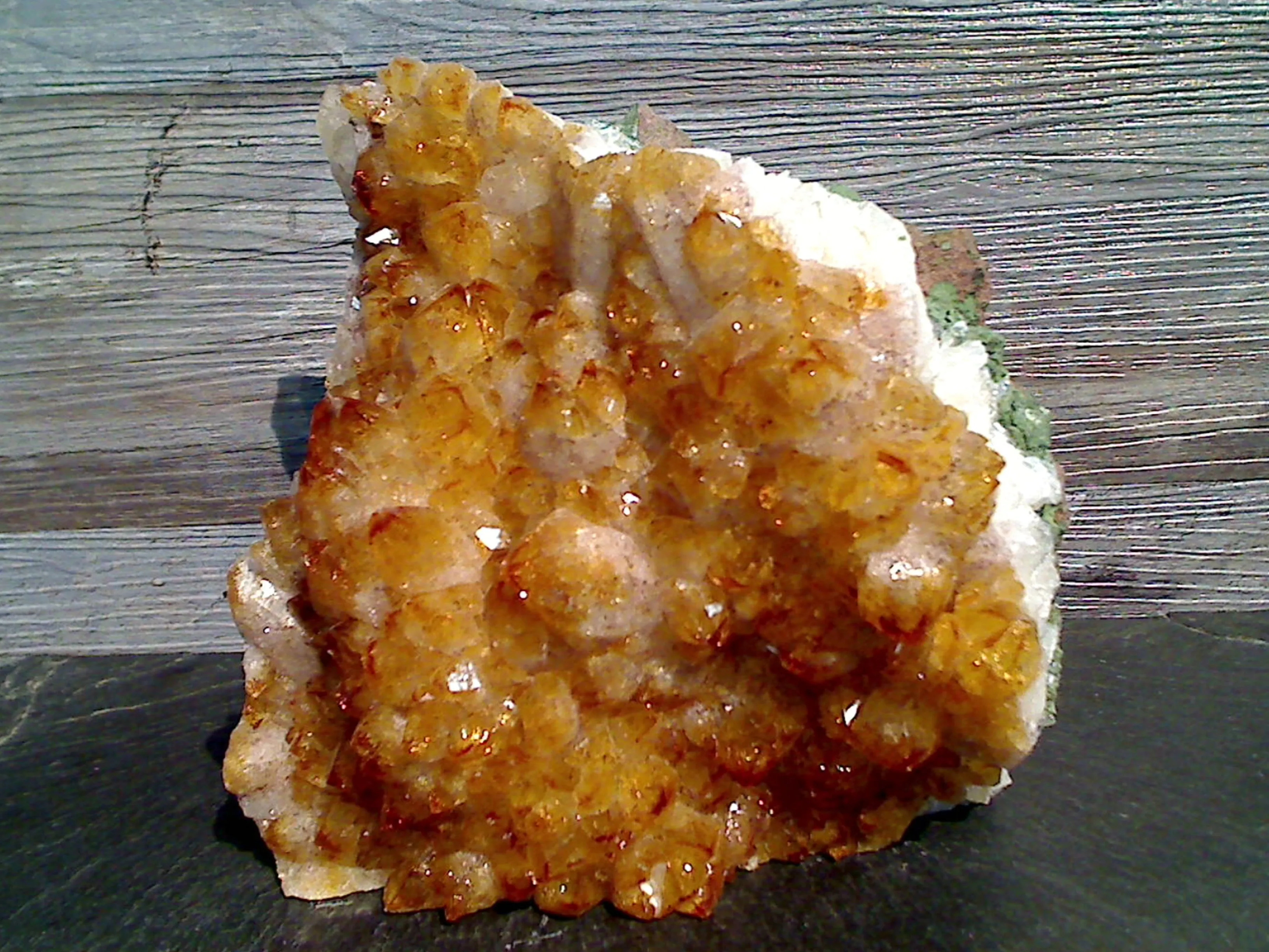 Citrine 6"H x 6.25"W x 3"D Cut Base Specimen