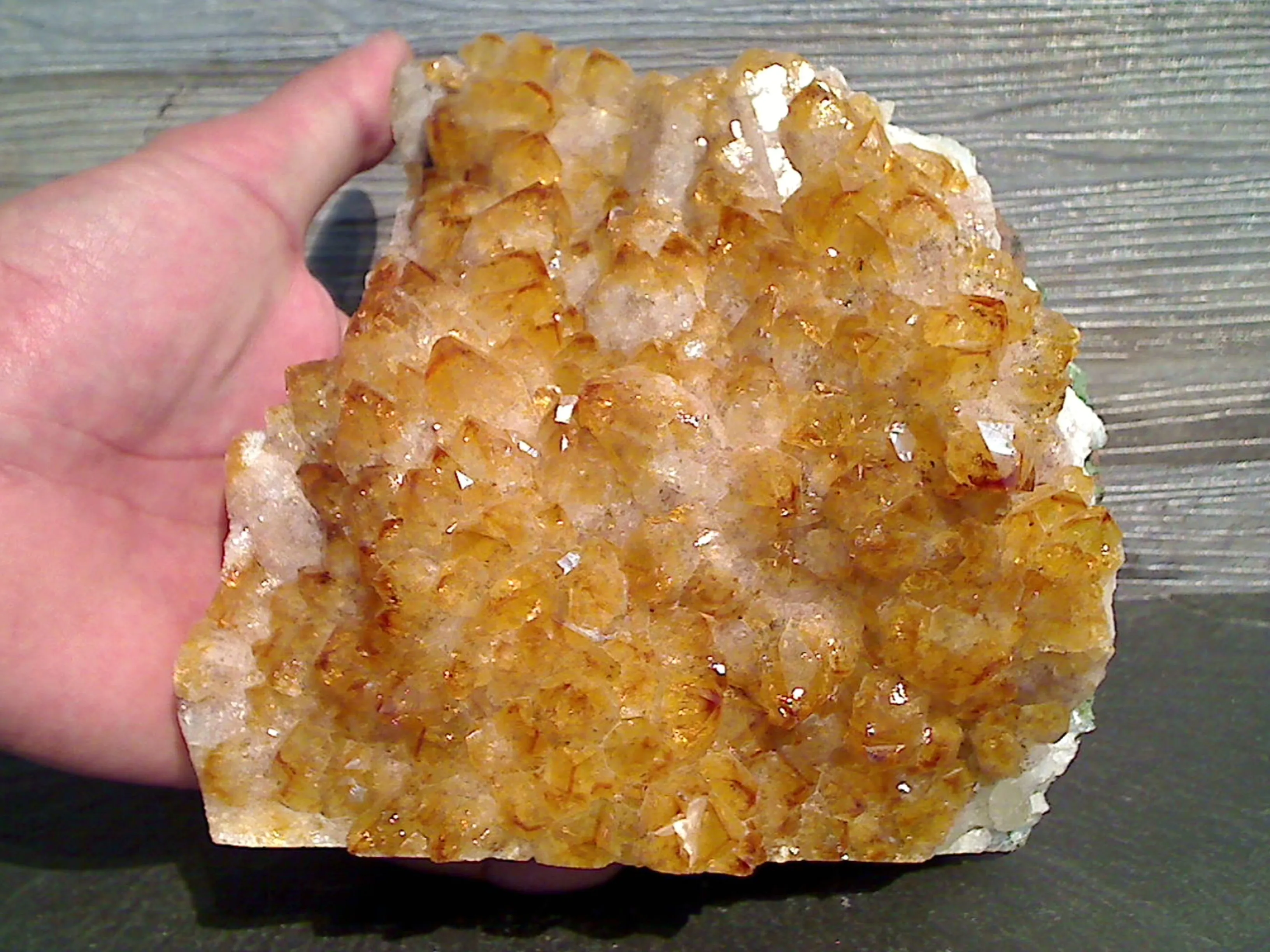 Citrine 6"H x 6.25"W x 3"D Cut Base Specimen