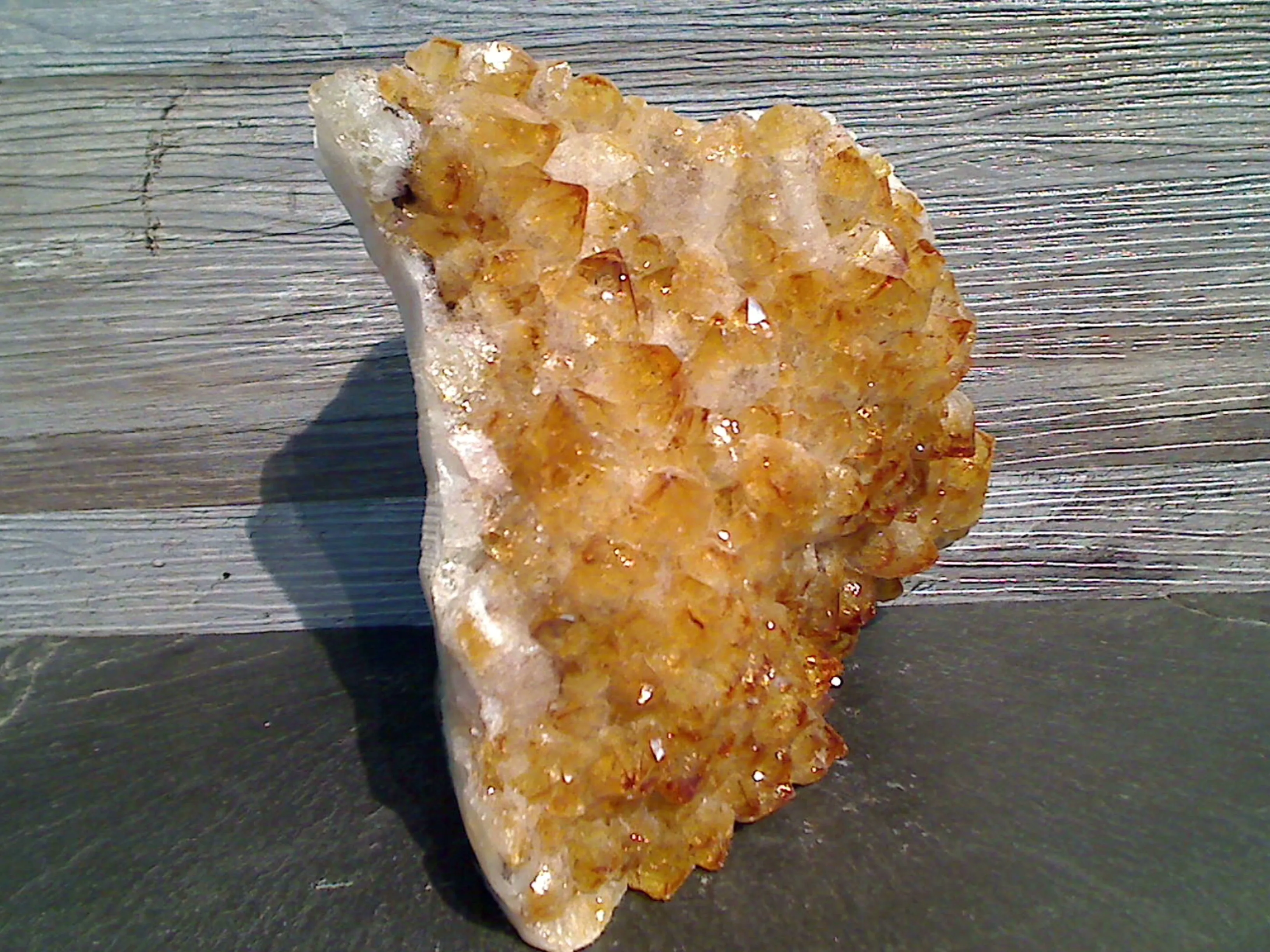 Citrine 6"H x 6.25"W x 3"D Cut Base Specimen