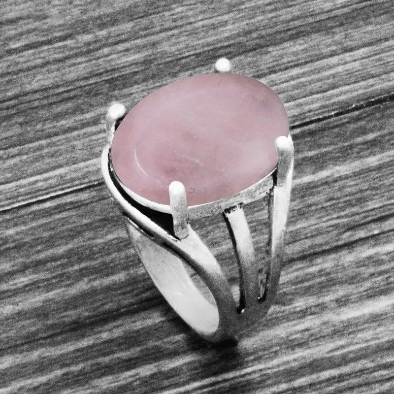 Classic Oval Shape Earth Stone Rings