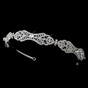 Crystal Vintage Silver Headband Tiara