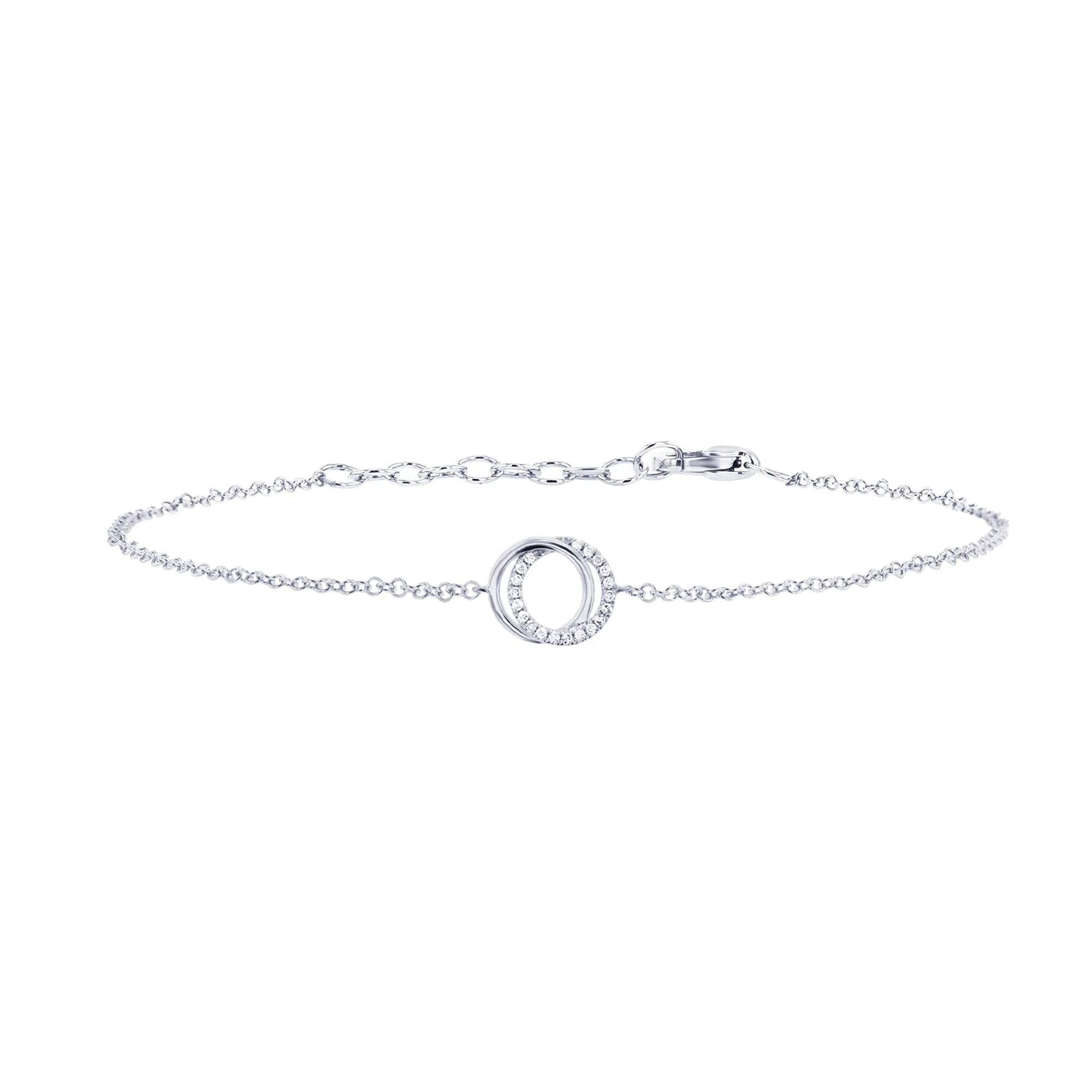 Double Loop Diamond Bracelet