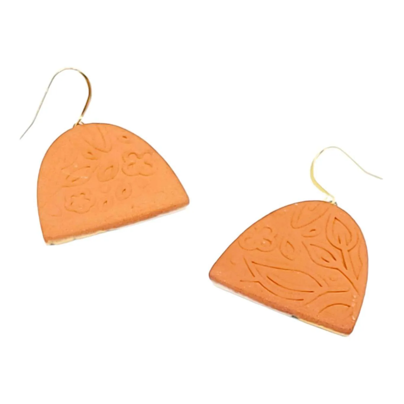 Earrings - Pheasant Dangles by Catie Miller Ceramics