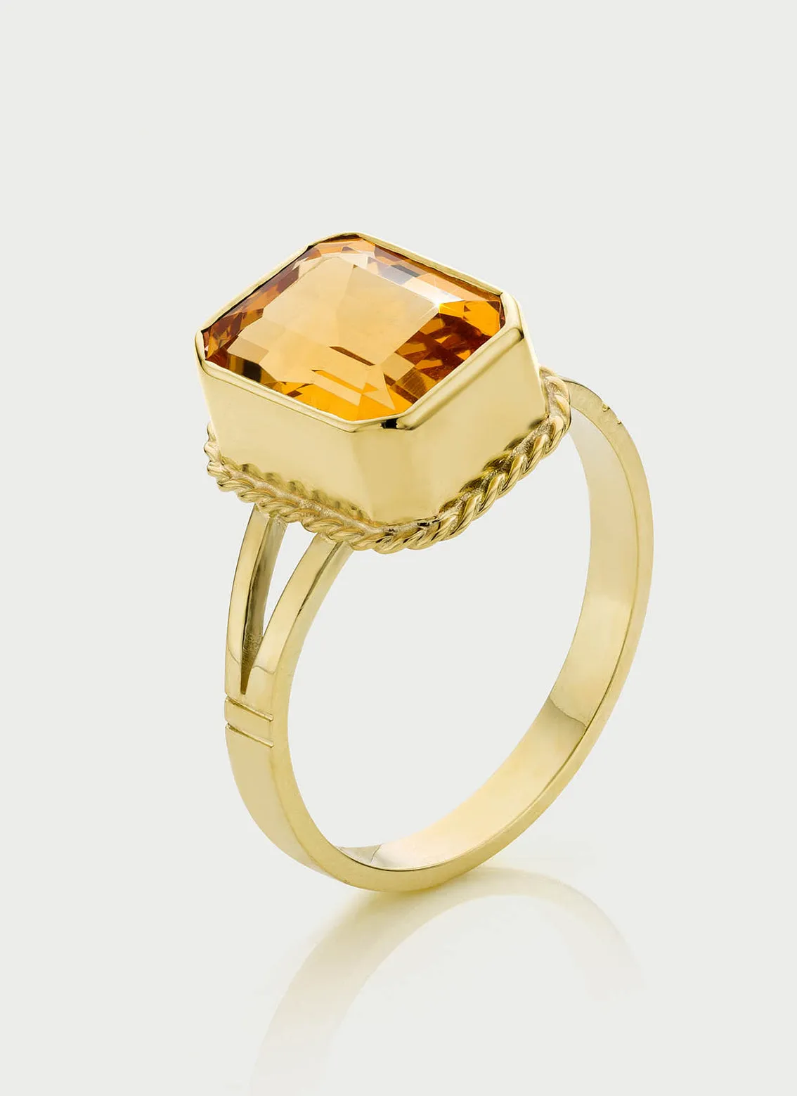 Emmeline citrine ring 14k gold