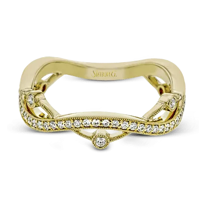 Fashion Ring In 18k Gold With Diamonds