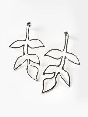 Fauna Wire Earrings - Silver