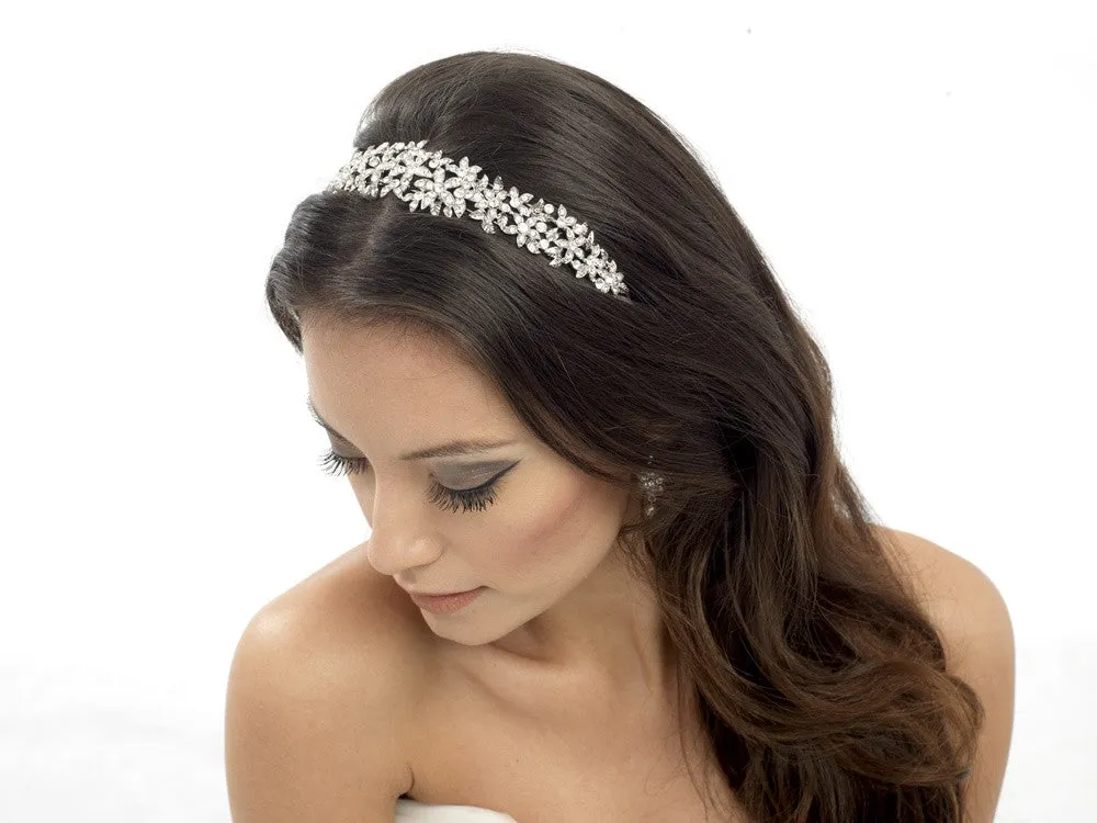 Gabrielle Crystal Flower Headband