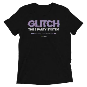 Glitch the Two Party System Tri-Blend Unisex Shirt