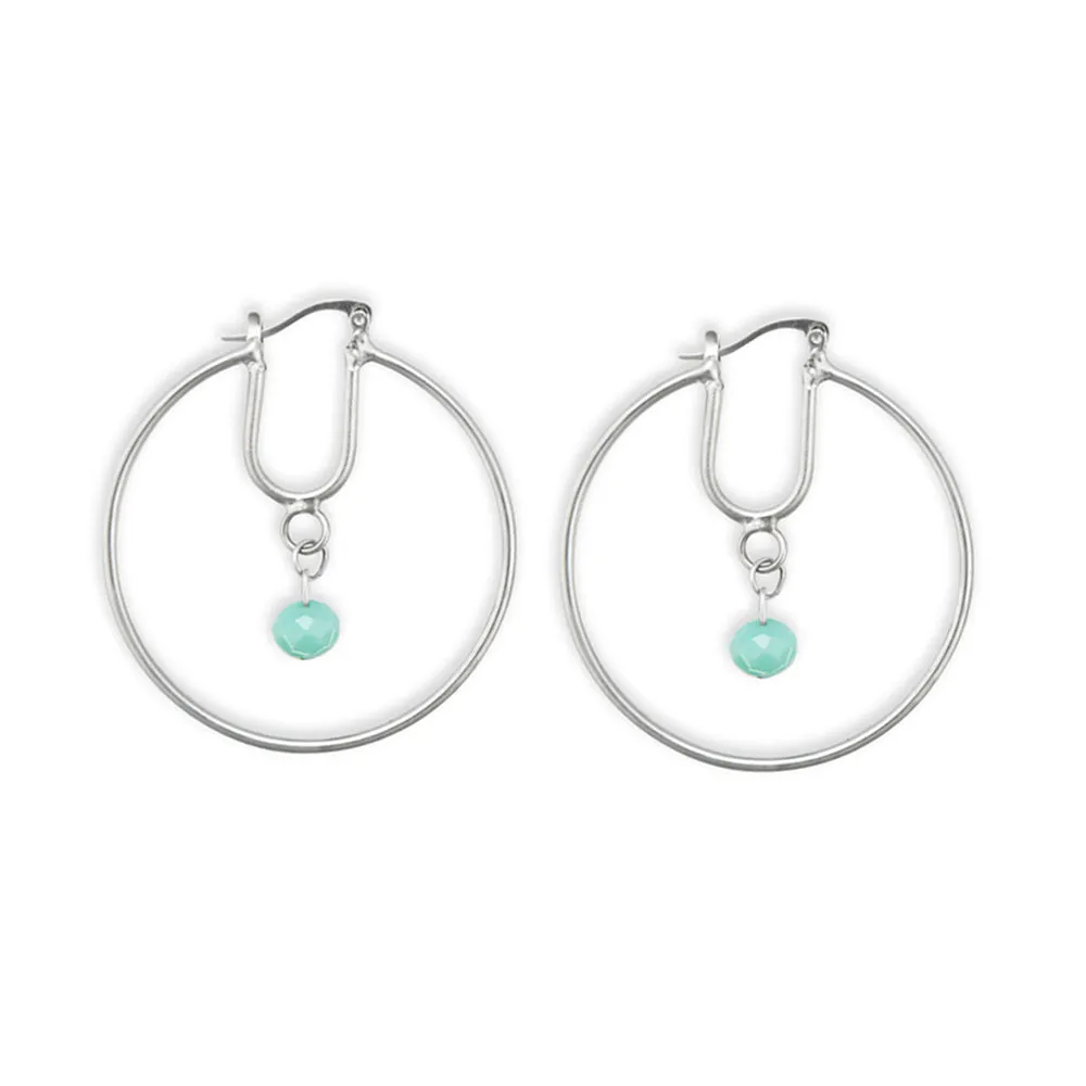 Harvest Moon Hoop Earrings