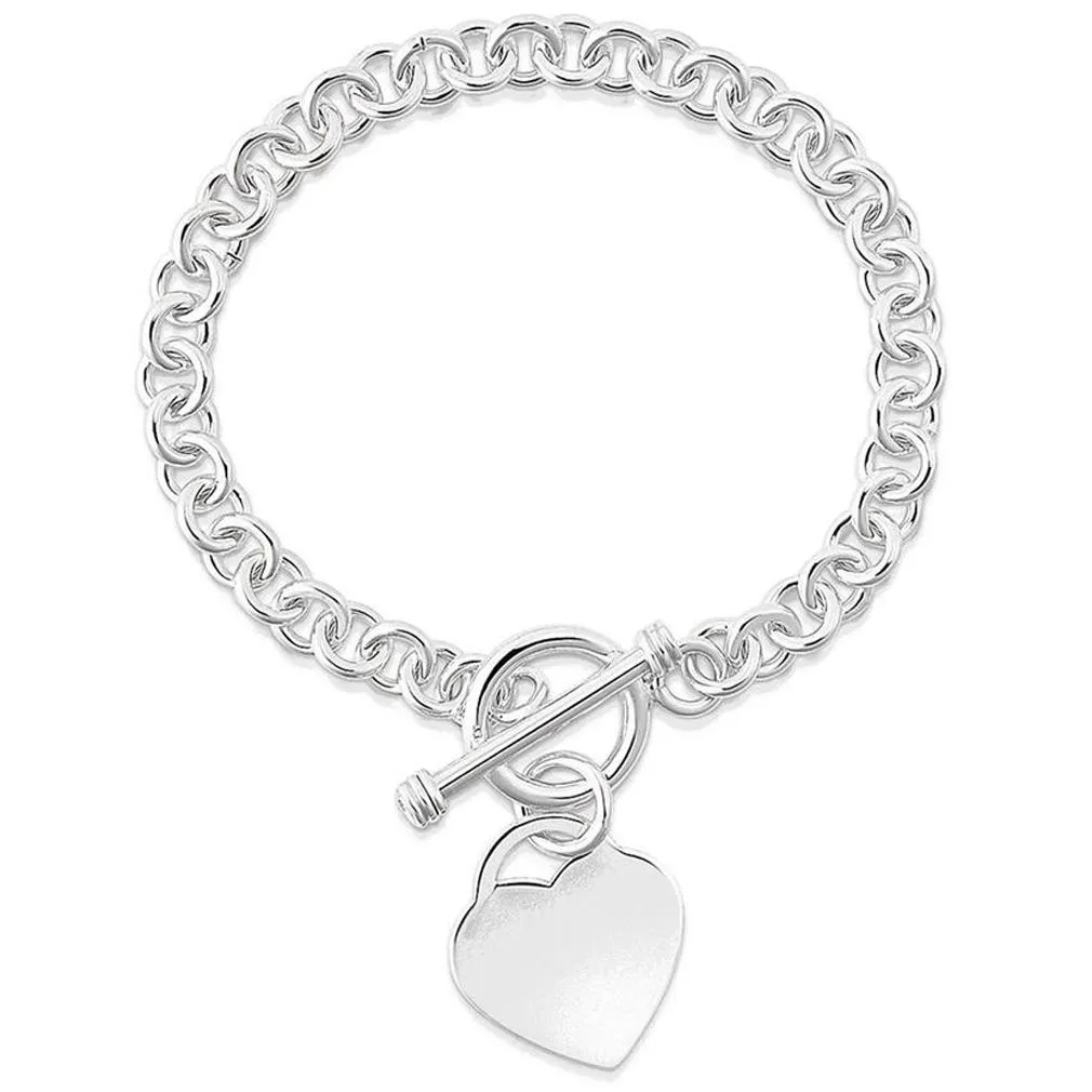 Heart Charm Bracelet - Assorted Colors