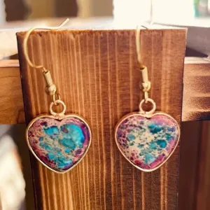 Heart Of The West Purple Earrings