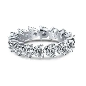 Heart Shaped Full Eternity Band