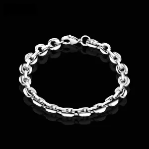 High Polished Tungsten Chain Bracelet