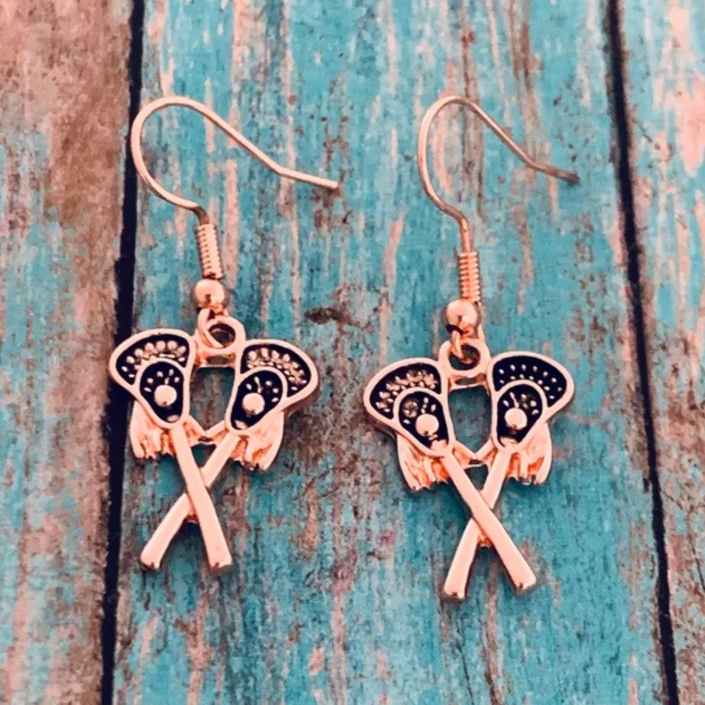 Lacrosse Stick Dangle Earrings