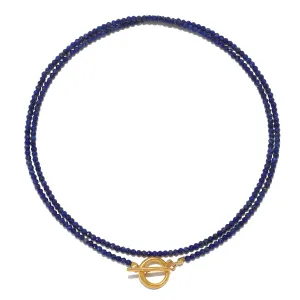 Lapis Convertible Beaded Necklace