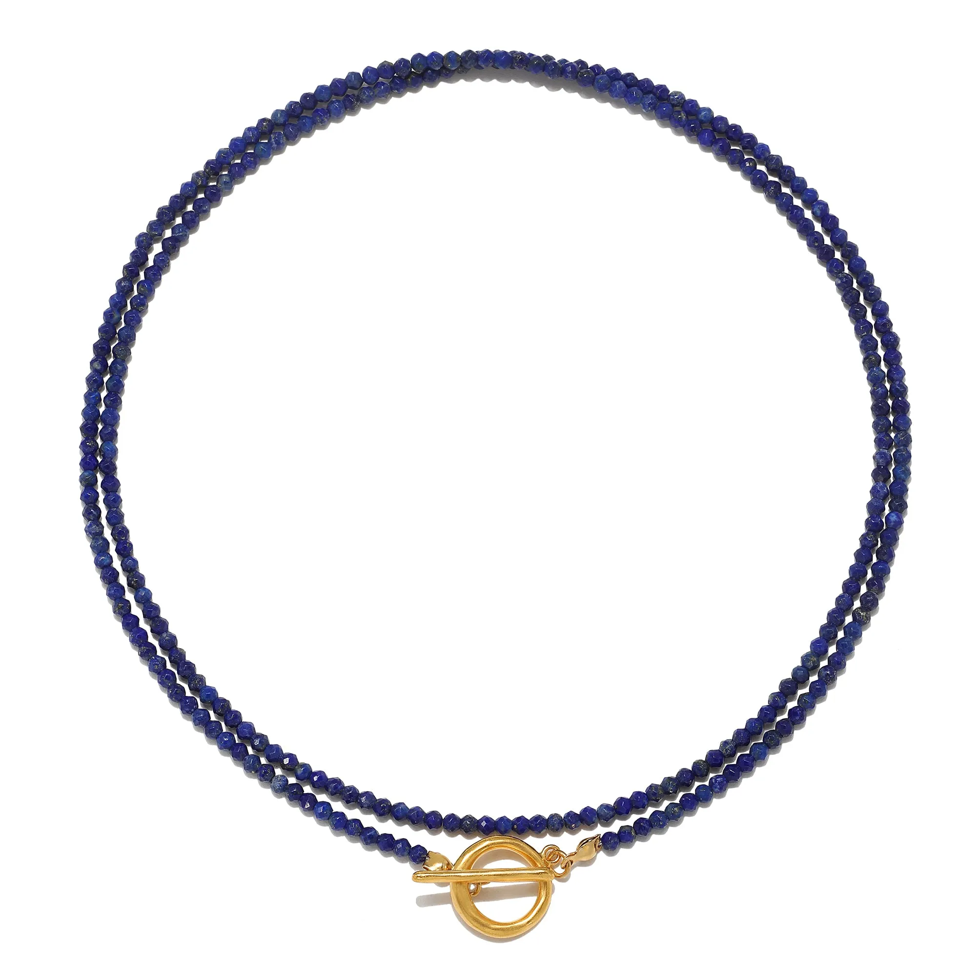 Lapis Convertible Beaded Necklace