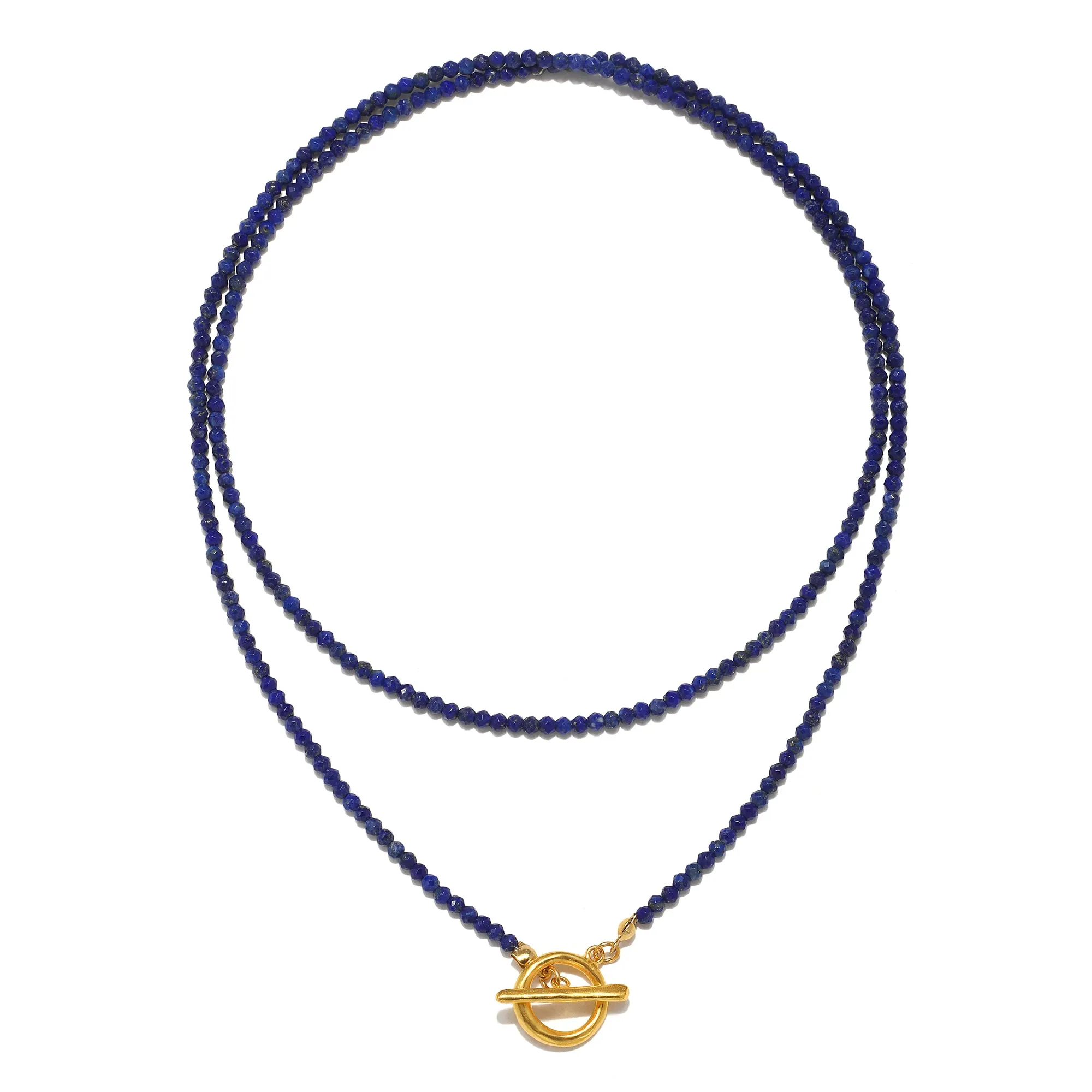 Lapis Convertible Beaded Necklace