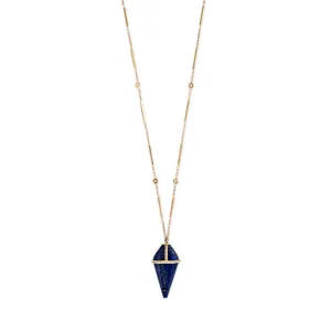 LAPIS PENDULUM NECKLACE