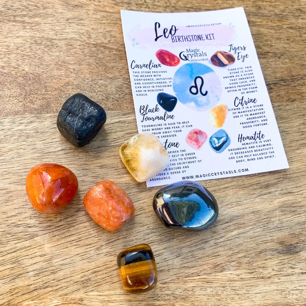 Leo Birthstones Crystal Set