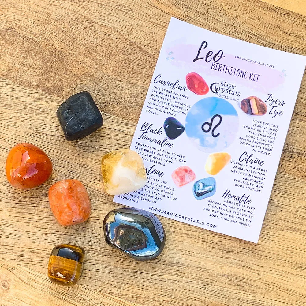 Leo Birthstones Crystal Set