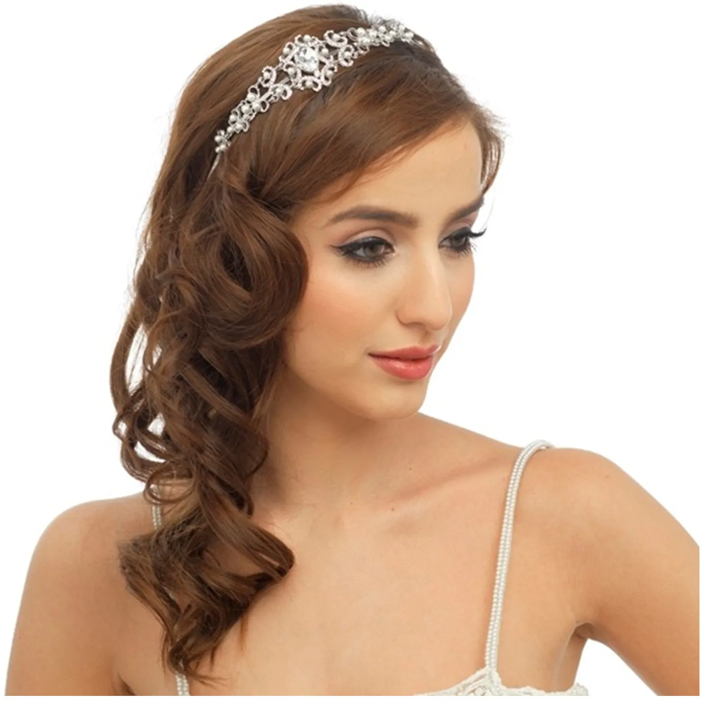 Louise Crystal and Pearl Headband